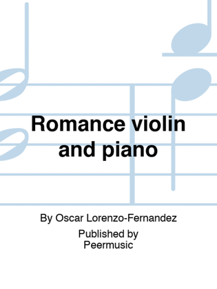 Romance violin and piano