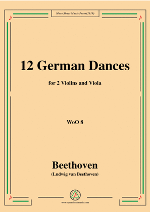 Beethoven-12 German Dances,for 2 Violins and Viola