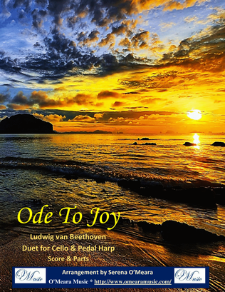 Book cover for Ode to Joy, Duet for Cello & Pedal Harp