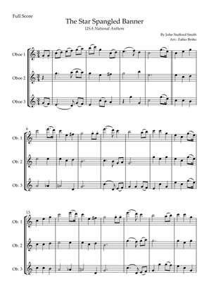The Star Spangled Banner (USA National Anthem) for Oboe Trio