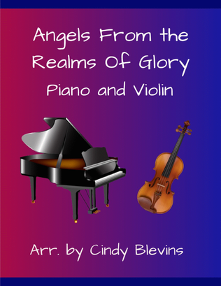 Book cover for Angels From the Realms of Glory, for Piano and Violin