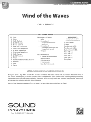 Book cover for Wind of the Waves: Score