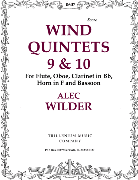 Wind Quintets 9 & 10