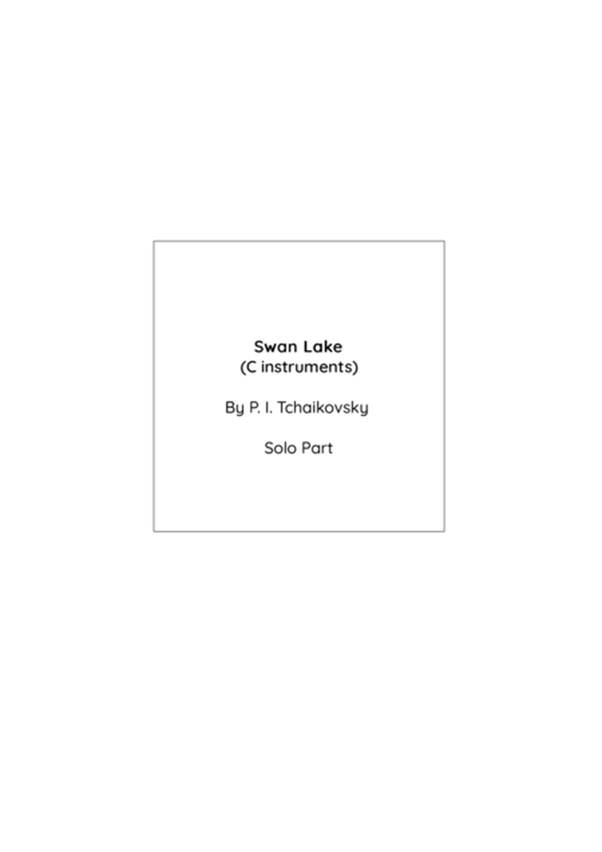 Swan Lake oboe sheet music image number null