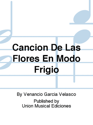 Book cover for Cancion De Las Flores En Modo Frigio