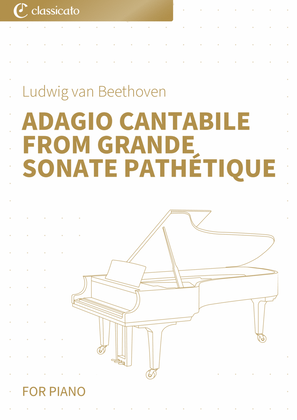 Book cover for Adagio cantabile from Grande Sonate Pathétique