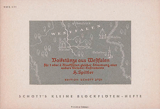 Book cover for Volkstanze aus Westfalen
