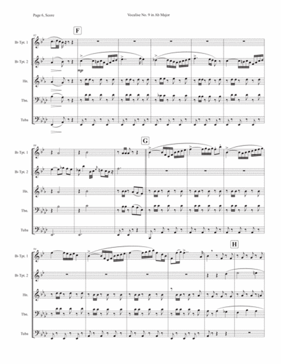 Vocalise No. 9 in Ab Major from 12 Vocalises for Mezzo Soprano image number null