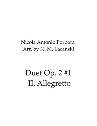 Book cover for Duet Op. 2 #1 II. Allegretto