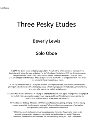 Three Pesky Etudes