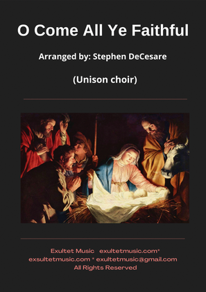 Book cover for O Come All Ye Faithful (Unison choir)