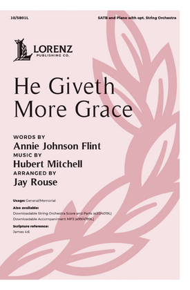 Book cover for He Giveth More Grace