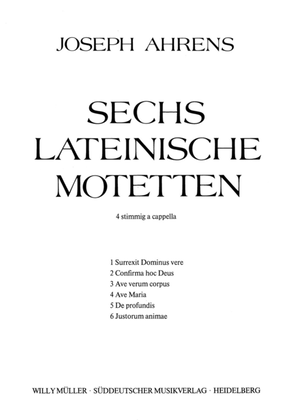 Sechs lateinische Motetten