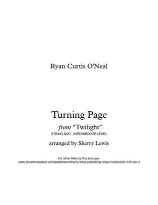 Book cover for Turning Page