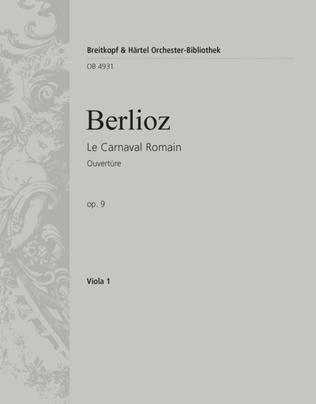 Book cover for Le Carnaval Romain Op. 9