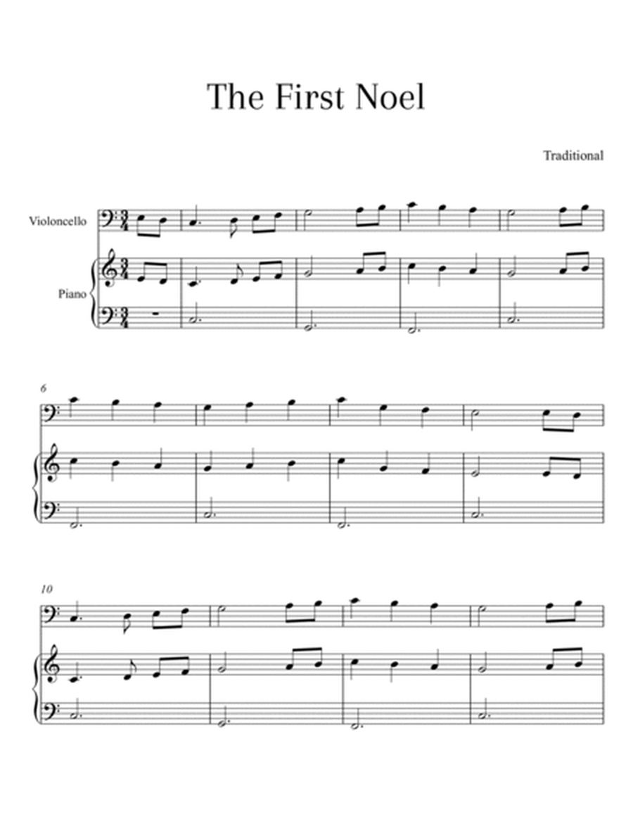 Traditional - The First Noel (Violoncello and Piano) image number null