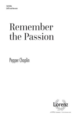 Book cover for Remember the Passion
