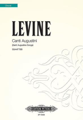 Book cover for Canti Augustini (Saint Augustine Songs) for SSAATTBB Choir