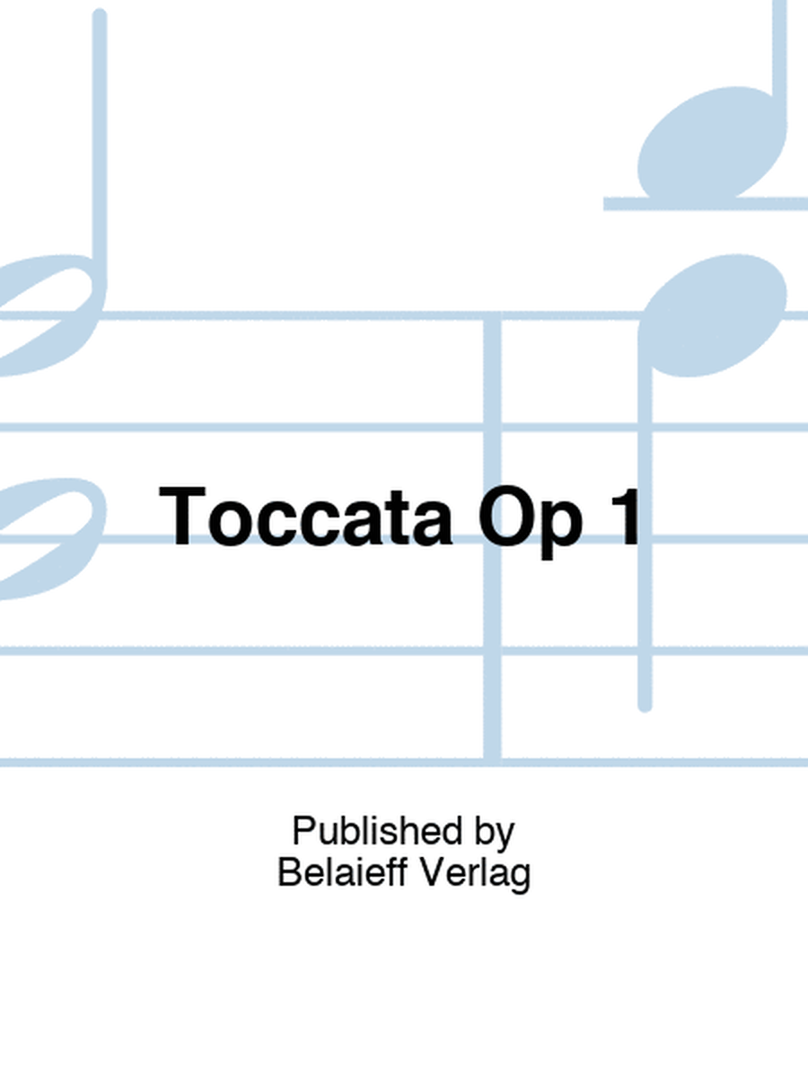 Scriabin - Toccata D Minor Op 1 For Piano