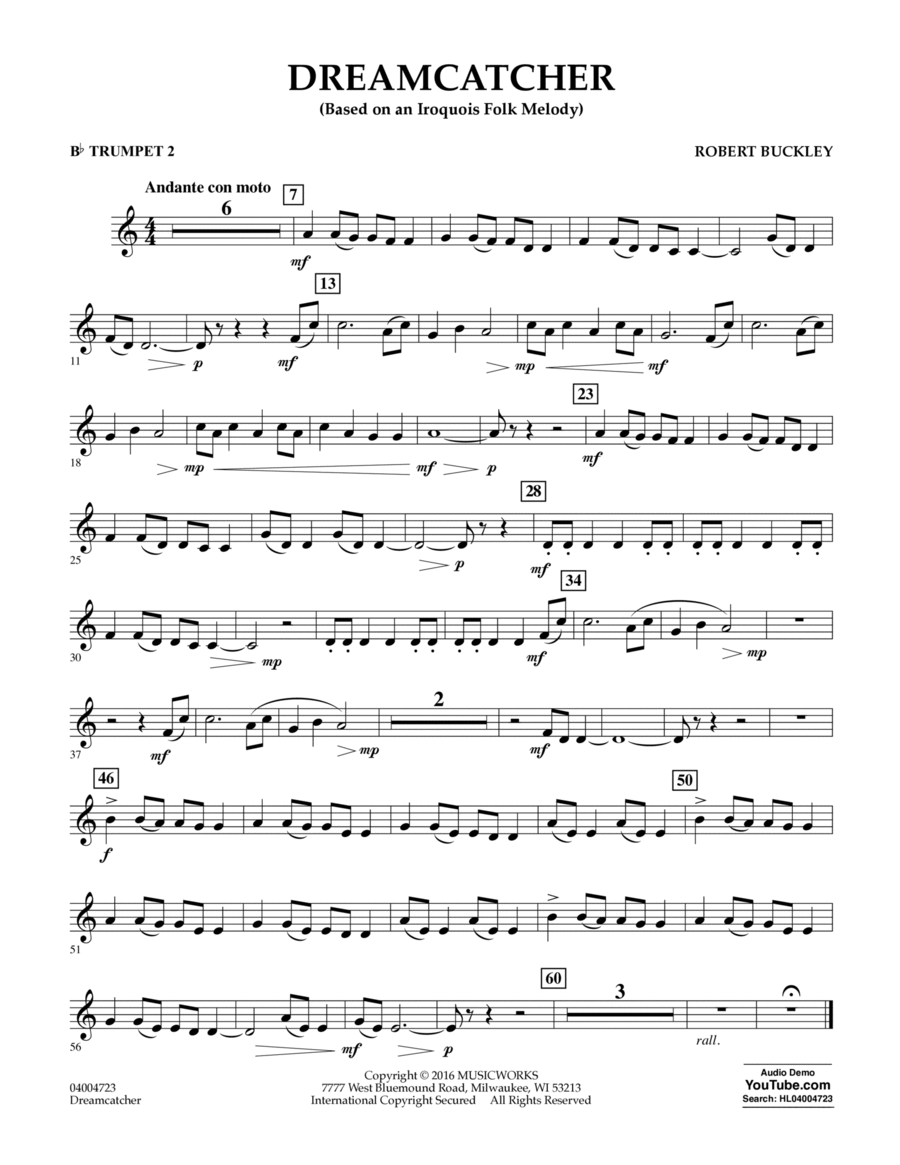 Dreamcatcher - Bb Trumpet 2