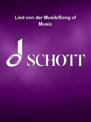 Book cover for Lied von der Musik/Song of Music