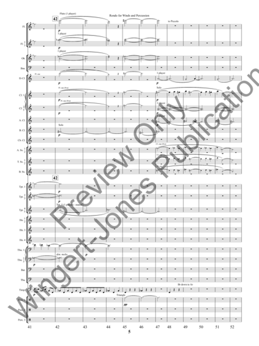 Rondo for Winds and Percussion image number null