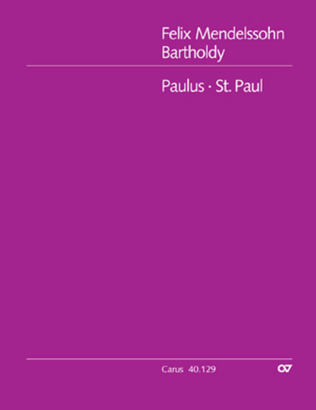 Book cover for St. Paul (Paulus)