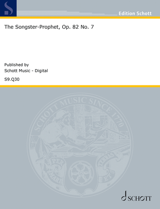 Book cover for The Songster-Prophet, Op. 82 No. 7