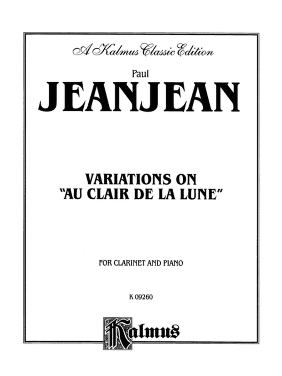 Variations on Au Clair de la Lune