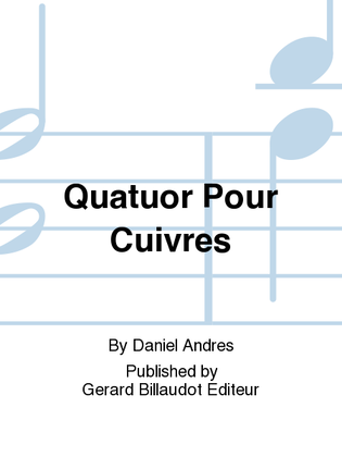 Book cover for Quatuor Pour Cuivres