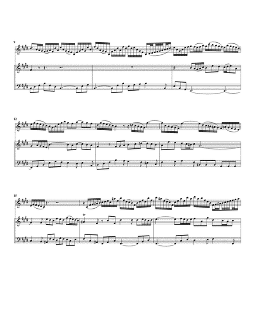 Aria: Angenehmer Zephyrus from Cantata BWV 205 (arrangement for violin and organ)