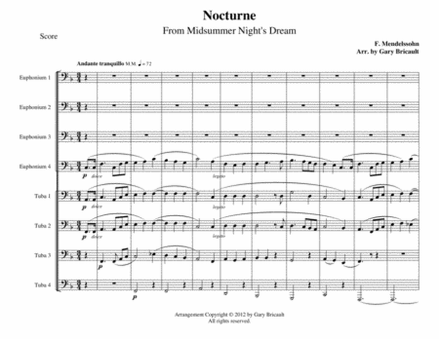Nocturne from Midsummer Night's Dream image number null