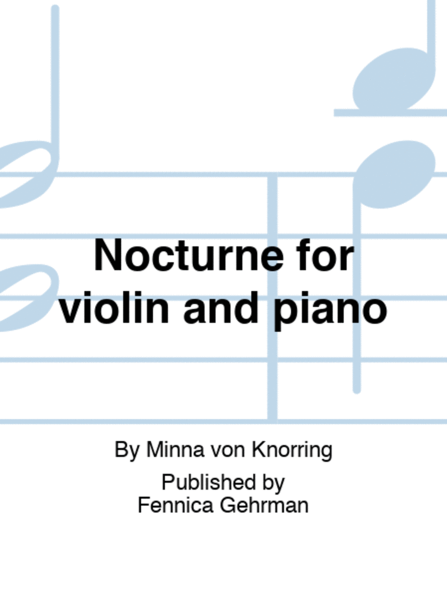 Nocturne for violin and piano