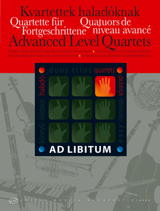 Book cover for Advanced Level Quartets / Quartette f. Fortgeschr.