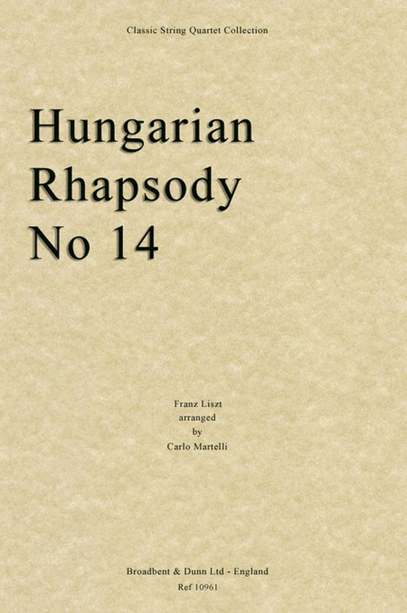 Hungarian Rhapsody No. 14