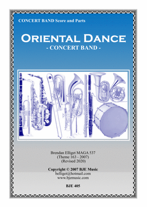 Book cover for Oriental Dance - Concert Band Score and Parts PDF