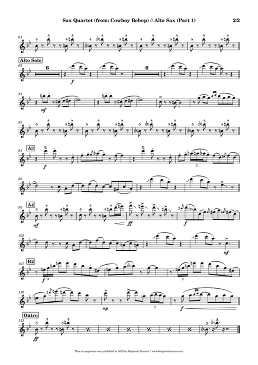 Sax Quartet Saxophone Quartet - Digital Sheet Music