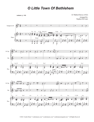 Book cover for O Little Town Of Bethlehem (Duet for Bb-Trumpet and French Horn)