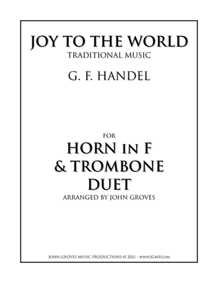 Book cover for Joy To The World - French Horn & Trombone Duet