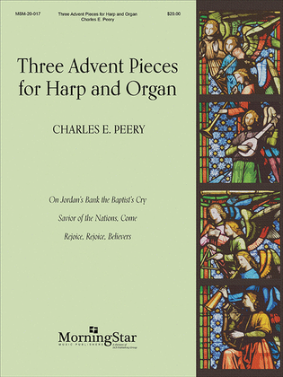 Book cover for Three Advent Pieces for Harp and Organ