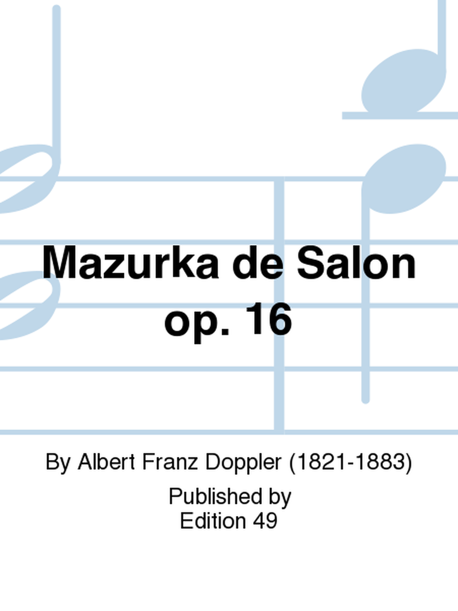 Mazurka de Salon op. 16