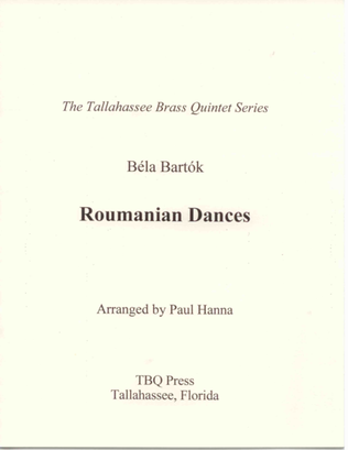 Book cover for Roumanian Dances