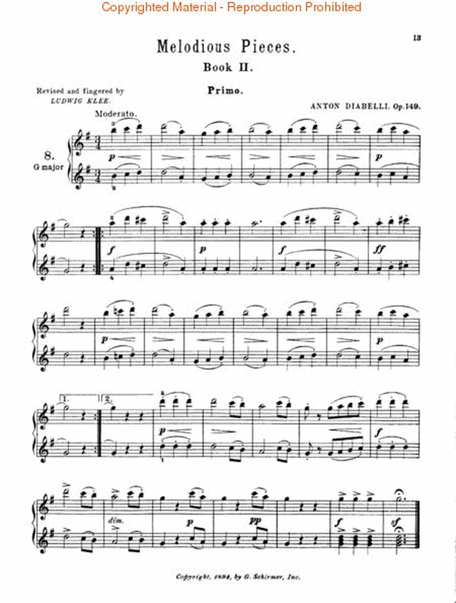 28 Melodious Pieces on 5 Notes, Op. 149