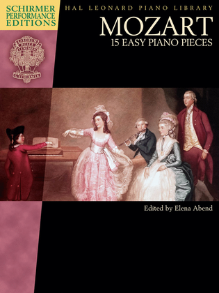 Book cover for Mozart – 15 Easy Piano Pieces
