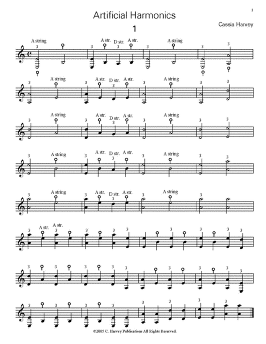 Artificial Harmonics for the Cello, Book One