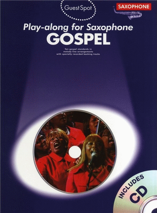 Book cover for Guest Spot Gospel Sax Book/CD
