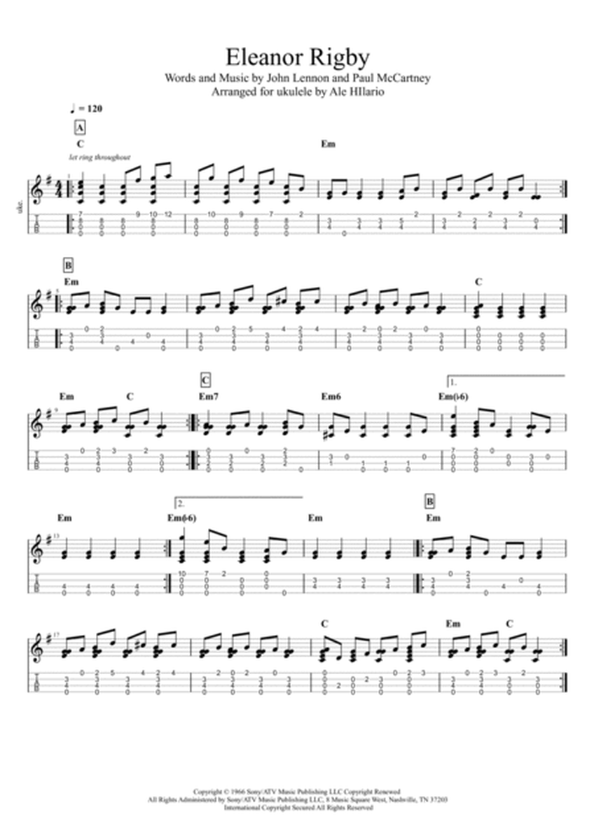 Eleanor Rigby - The Beatles - Ukulele Solo image number null