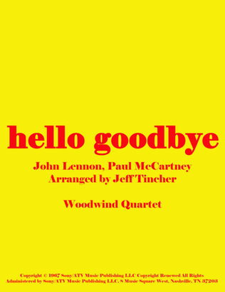 Book cover for Hello, Goodbye