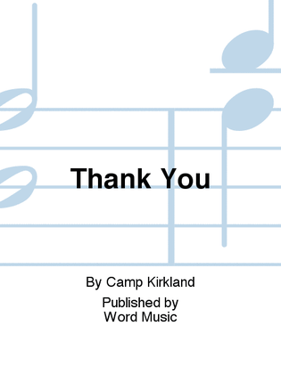 Book cover for Thank You - Anthem