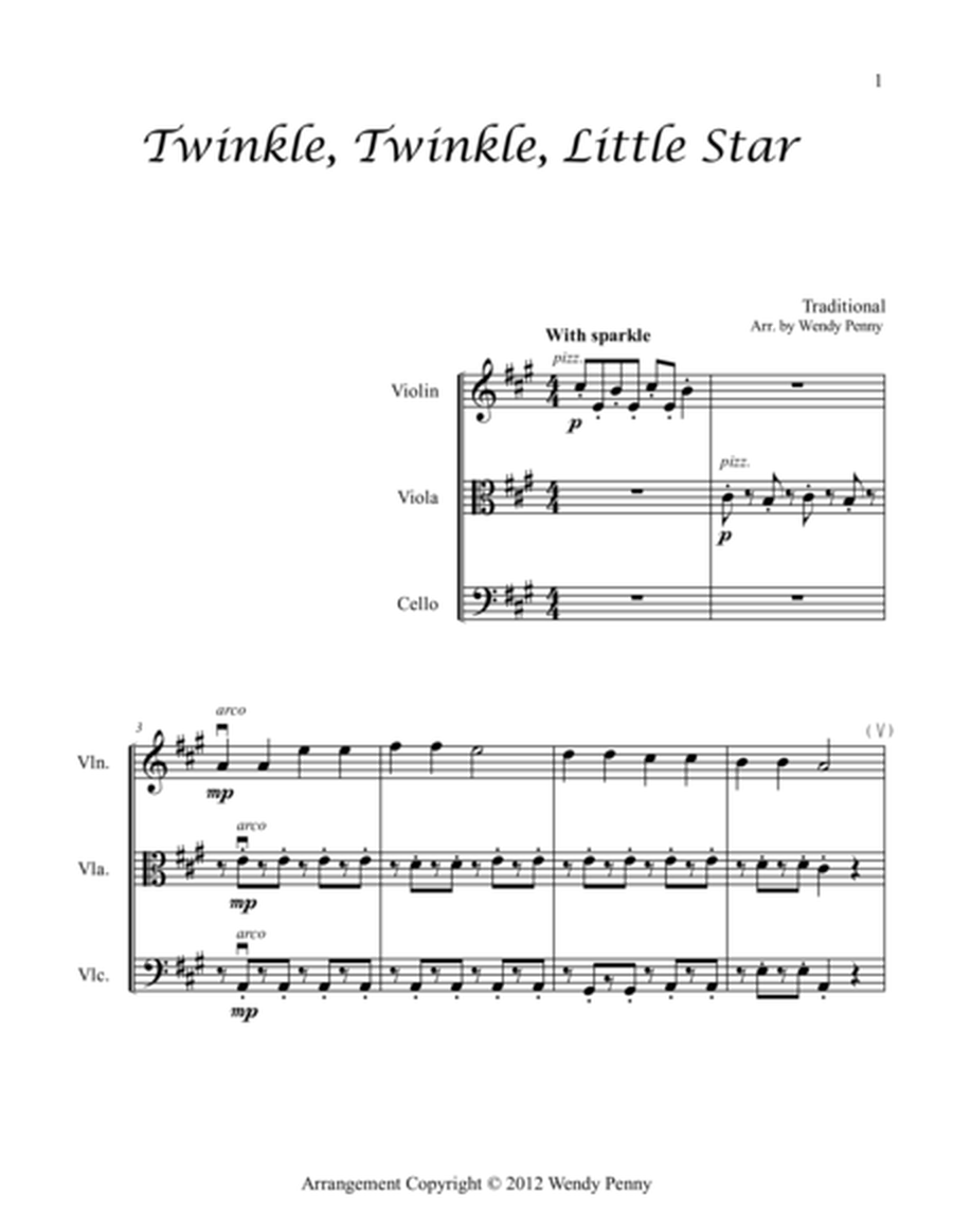 Children's Music for a String Trio of Violin, Viola and Cello Book 2 image number null